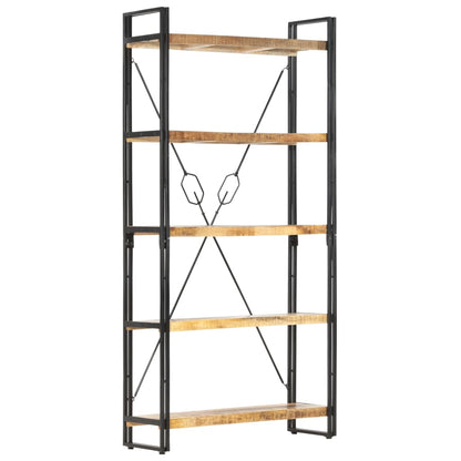 Bokhylle Tre 5 etasjer 90x30x180 cm heltre mango