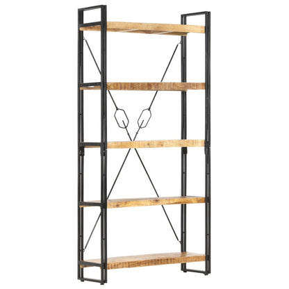 Bokhylle Tre 5 etasjer 90x30x180 cm heltre mango