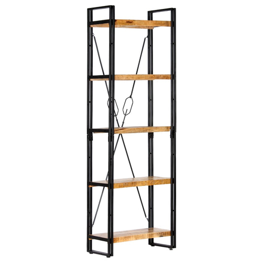 Bokhylle Tre 5 etasjer 60x30x180 cm heltre mango