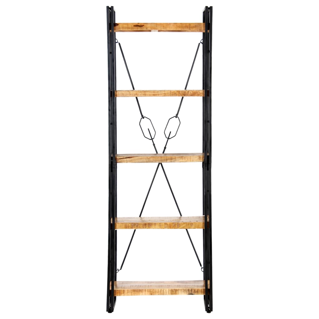 Bokhylle Tre 5 etasjer 60x30x180 cm heltre mango