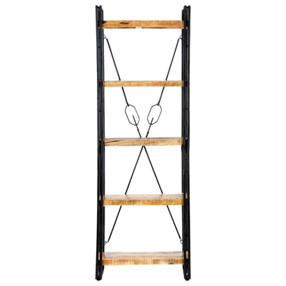 Bokhylle Tre 5 etasjer 60x30x180 cm heltre mango