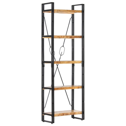 Bokhylle Tre 5 etasjer 60x30x180 cm heltre mango