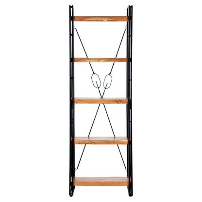 Bokhylle Tre 5 etasjer 60x30x180 cm heltre akasie