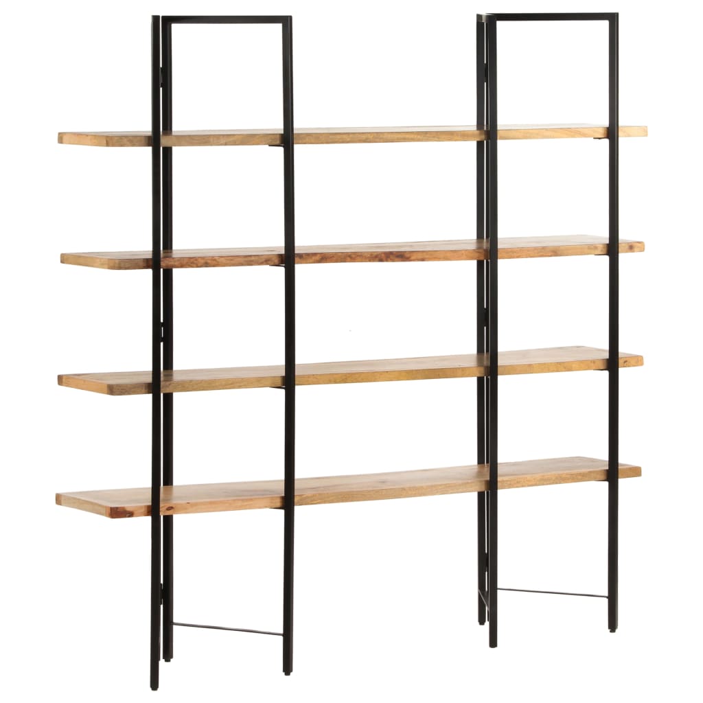 Bokhylle DIV. 4 etasjer 160x35x160 cm heltre mango