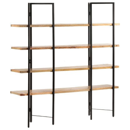 Bokhylle DIV. 4 etasjer 160x35x160 cm heltre mango