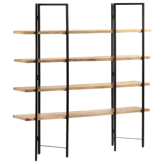 Bokhylle DIV. 4 etasjer 160x35x160 cm heltre mango