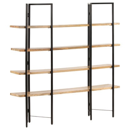 Bokhylle DIV. 4 etasjer 160x35x160 cm heltre mango