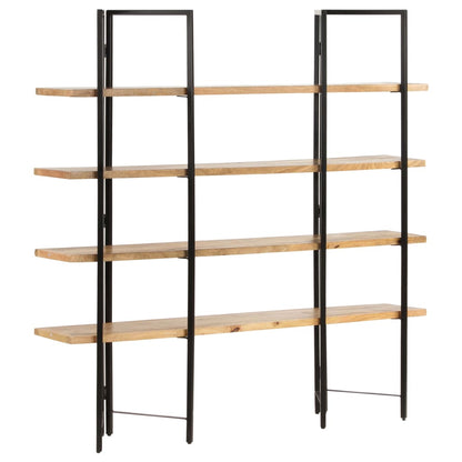 Bokhylle DIV. 4 etasjer 160x35x160 cm heltre mango