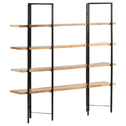 Bokhylle DIV. 4 etasjer 160x35x160 cm heltre mango