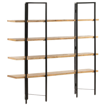 Bokhylle DIV. 4 etasjer 160x35x160 cm heltre mango