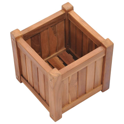 Utendørs Blomsterkasse Plantekasse Polypropen (PP) 30x30x30 cm heltre teak