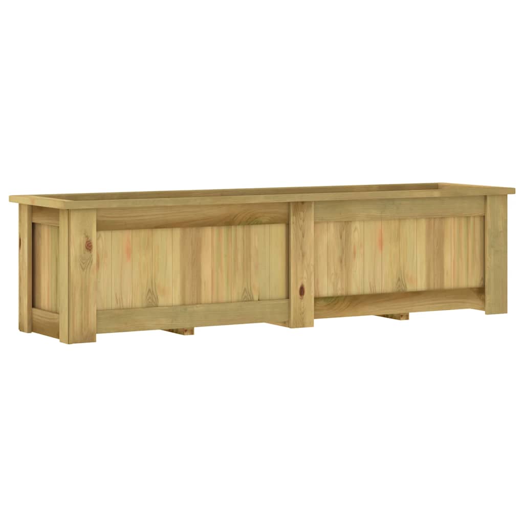 Hevet blomsterbed 196x50x50 cm impregnert furu