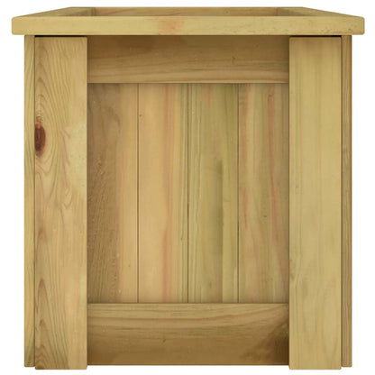 Hevet blomsterbed 196x50x50 cm impregnert furu