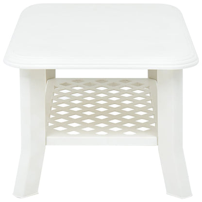 Salongbord Sofabord Hvit 90x60x46 cm plast