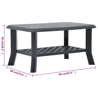 Salongbord Sofabord DIV. antrasitt 90x60x46 cm plast