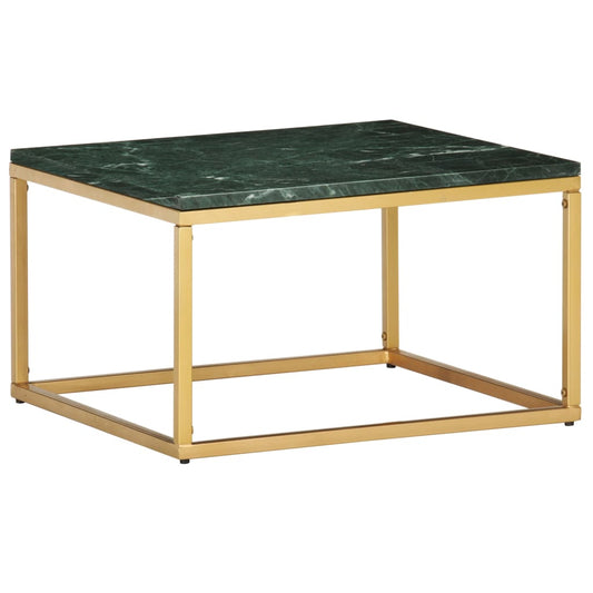 Salongbord Sofabord DIV. grønn 60x60x35 cm ekte stein med marmorstruktur