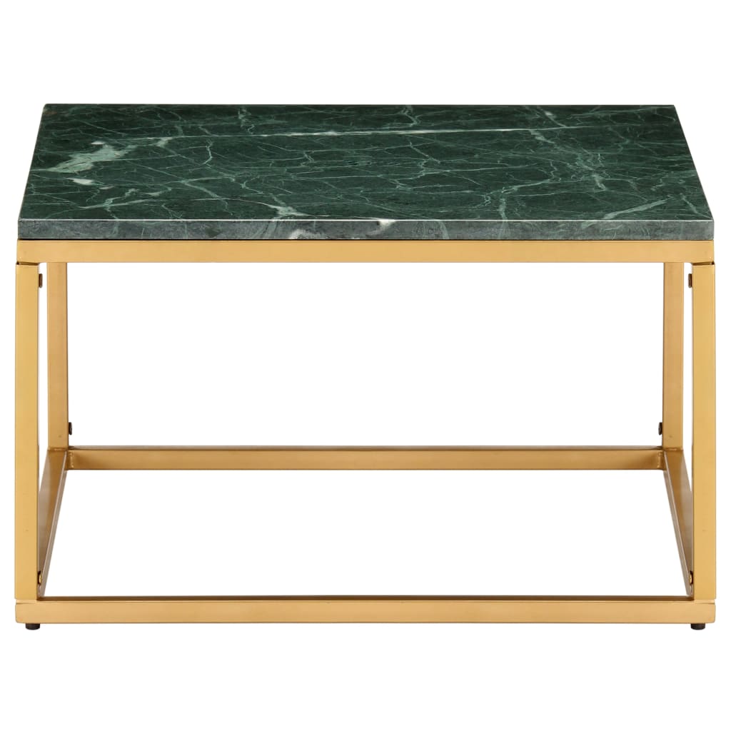 Salongbord Sofabord DIV. grønn 60x60x35 cm ekte stein med marmorstruktur