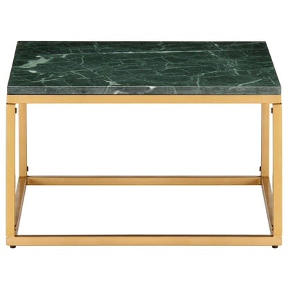 Salongbord Sofabord DIV. grønn 60x60x35 cm ekte stein med marmorstruktur