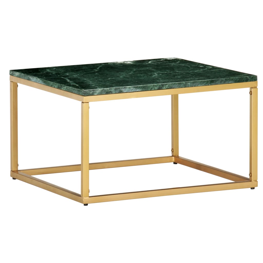 Salongbord Sofabord DIV. grønn 60x60x35 cm ekte stein med marmorstruktur