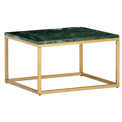 Salongbord Sofabord DIV. grønn 60x60x35 cm ekte stein med marmorstruktur