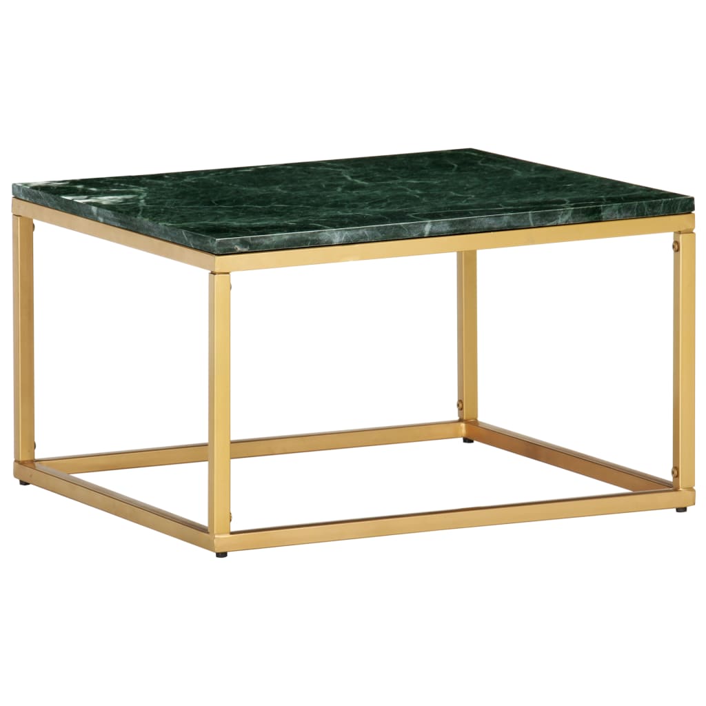 Salongbord Sofabord DIV. grønn 60x60x35 cm ekte stein med marmorstruktur