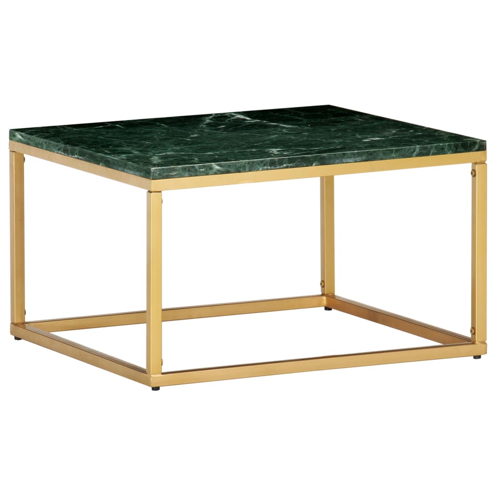 Salongbord Sofabord DIV. grønn 60x60x35 cm ekte stein med marmorstruktur