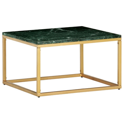Salongbord Sofabord DIV. grønn 60x60x35 cm ekte stein med marmorstruktur