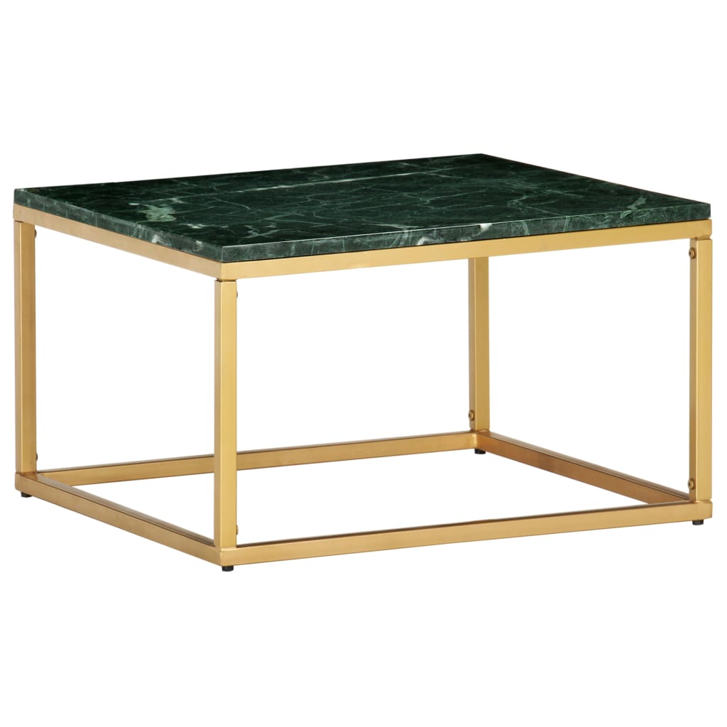 Salongbord Sofabord DIV. grønn 60x60x35 cm ekte stein med marmorstruktur