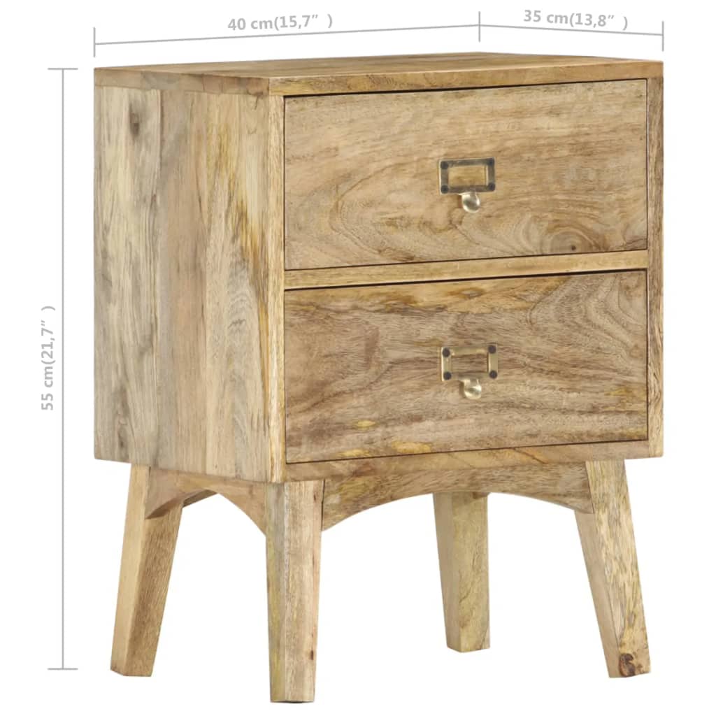 Nattbord Sengbord Tre heltre mangotre 40x35x55