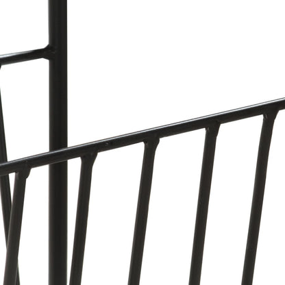 Magasinhylle 40x30x50 cm heltre mango og stål