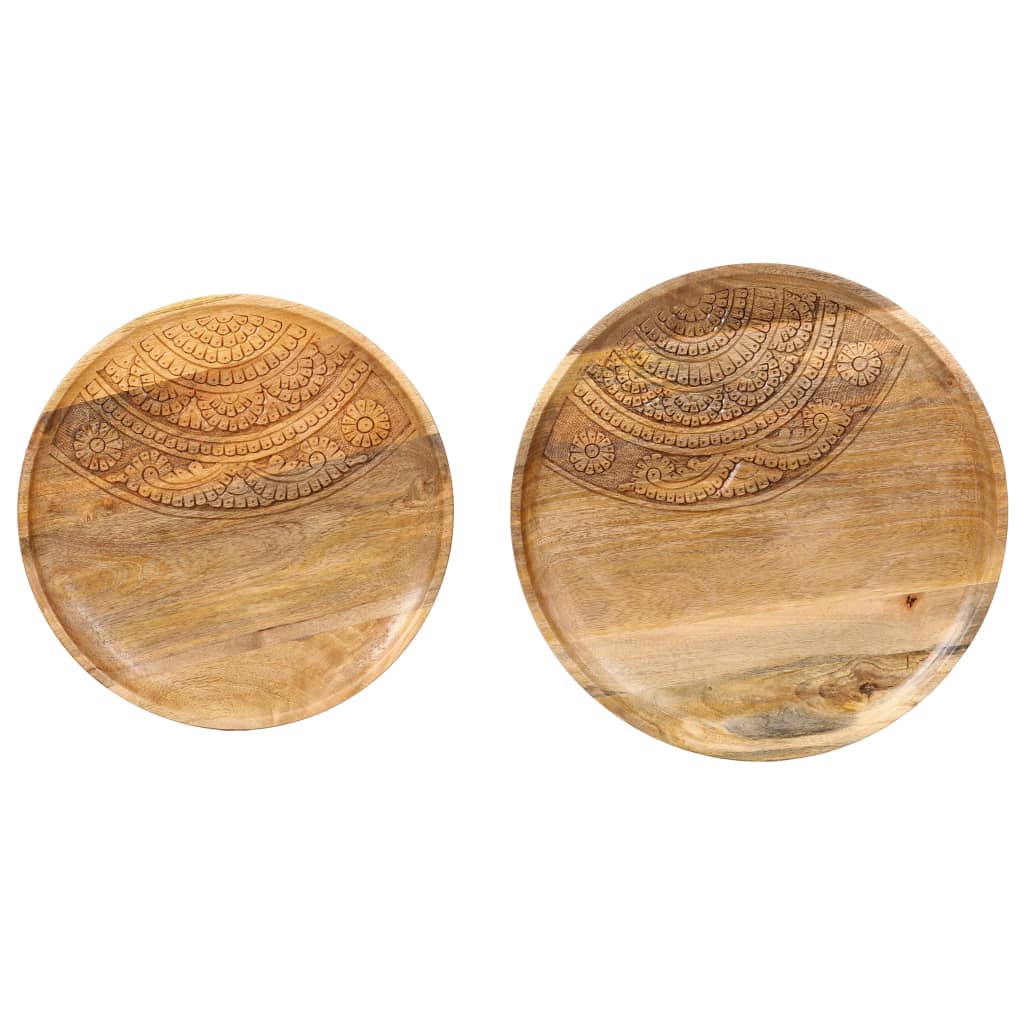 Sidebord Tre 2 stk heltre mango