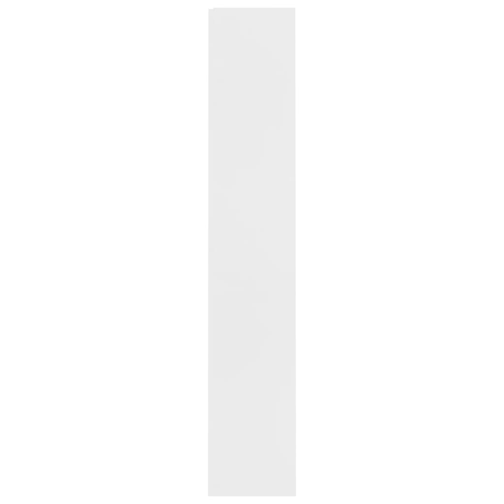 Bokhylle Hvit 4 nivåer 60x24x142 cm