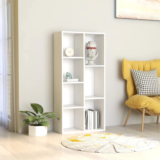 Bokhylle Hvit 50x25x106 cm