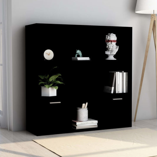 Bokhylle Svart 98x30x98 cm