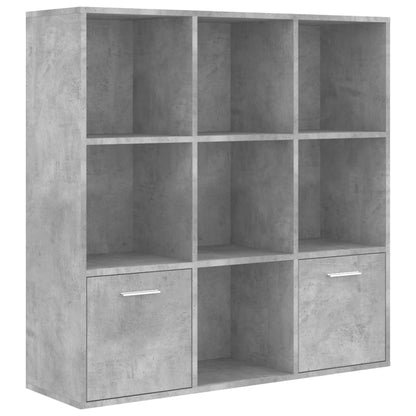 Bokhylle Betonggrå 98x30x98 cm