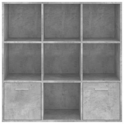 Bokhylle Betonggrå 98x30x98 cm