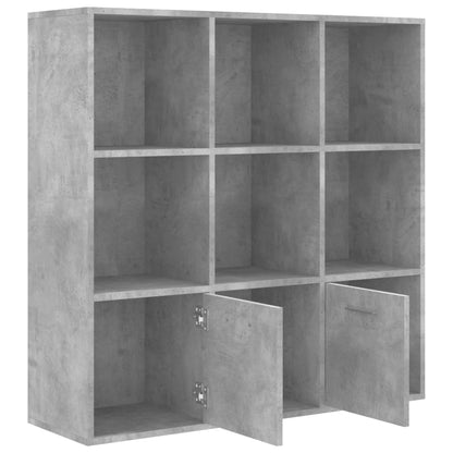 Bokhylle Betonggrå 98x30x98 cm