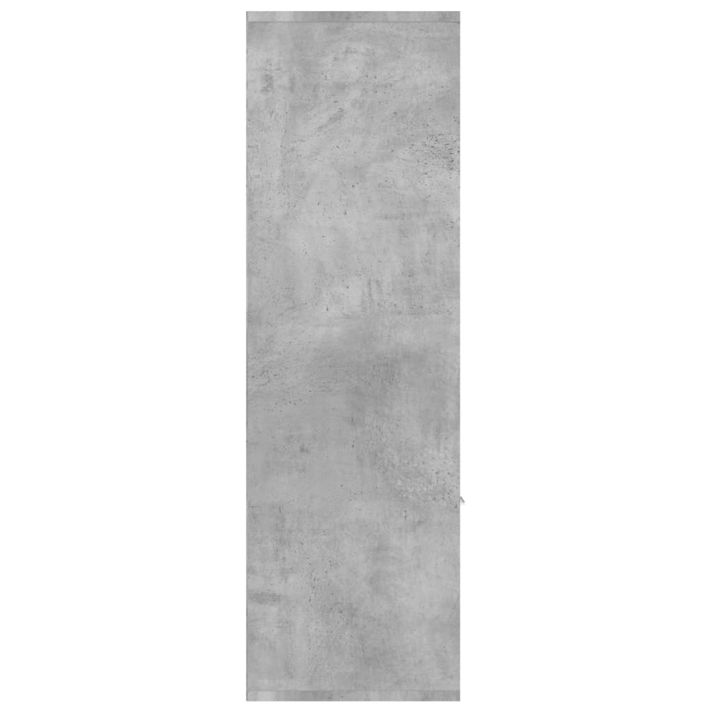 Bokhylle Betonggrå 98x30x98 cm