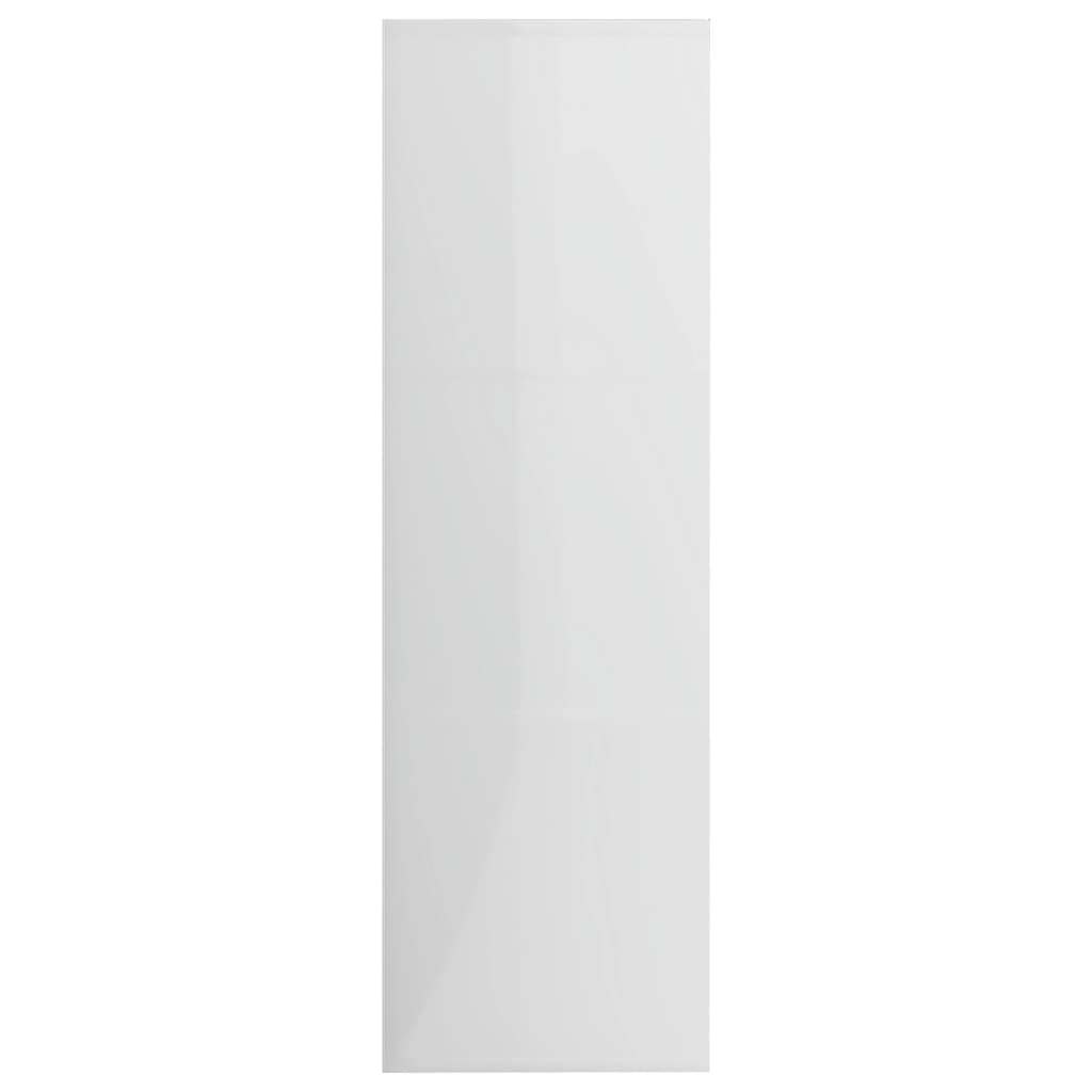 Bokhylle Høyglans Hvit 98x30x98 cm