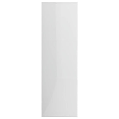 Bokhylle Høyglans Hvit 98x30x98 cm