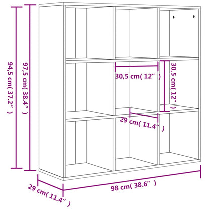 Bokhylle Sonoma Eik 98x29x97,5 cm