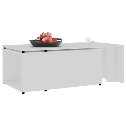 Salongbord Sofabord Hvit 150x50x35 cm