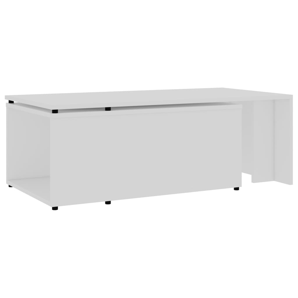 Salongbord Sofabord Hvit 150x50x35 cm