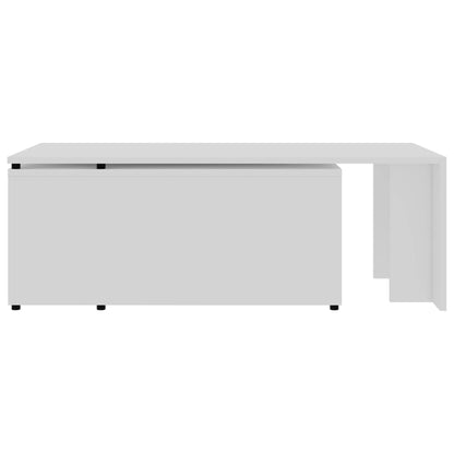 Salongbord Sofabord Hvit 150x50x35 cm
