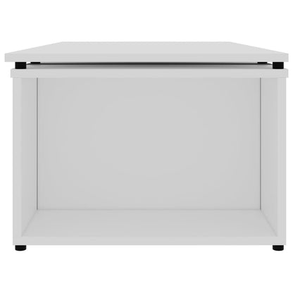 Salongbord Sofabord Hvit 150x50x35 cm