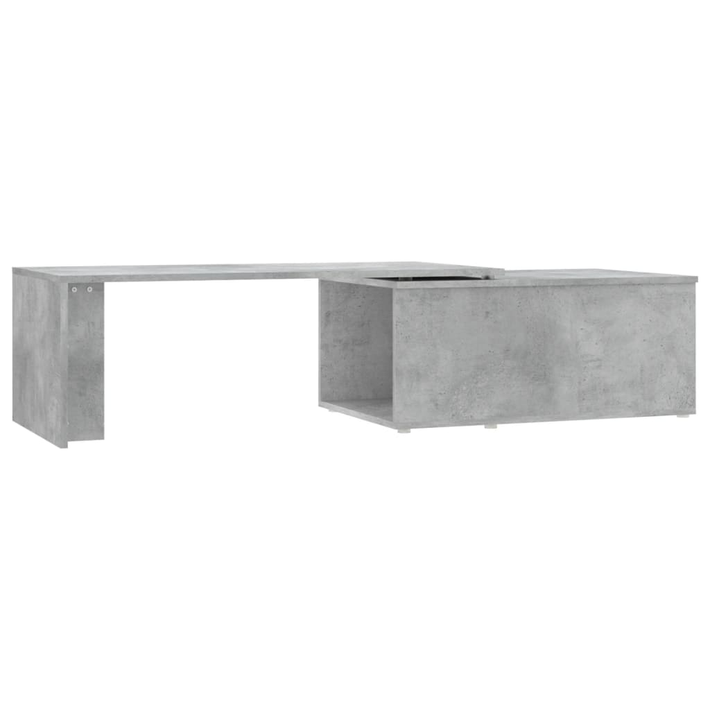 Salongbord Sofabord Betonggrå 150x50x35 cm