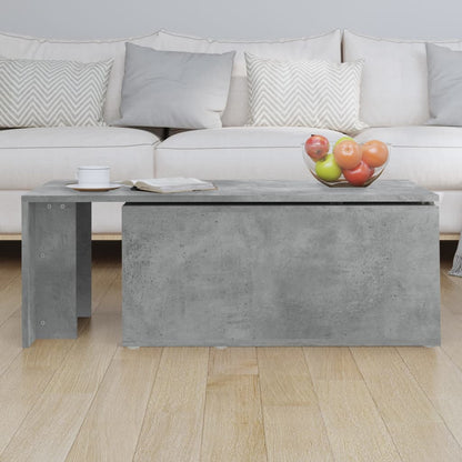 Salongbord Sofabord Betonggrå 150x50x35 cm