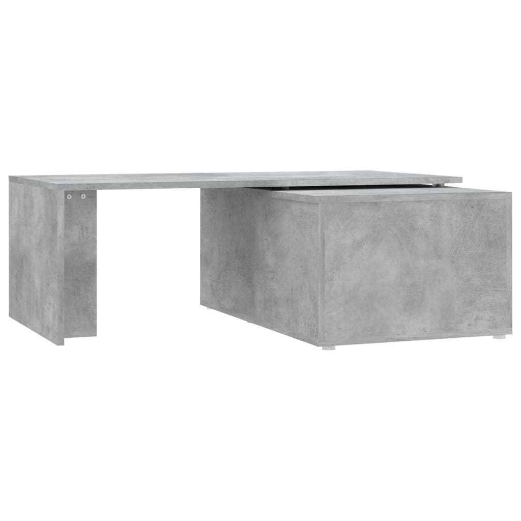 Salongbord Sofabord Betonggrå 150x50x35 cm