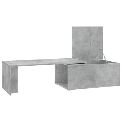 Salongbord Sofabord Betonggrå 150x50x35 cm