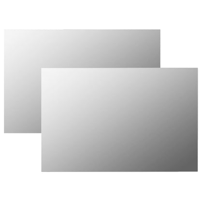 Veggspeil 2 stk 60x40 cm rektangulært glass